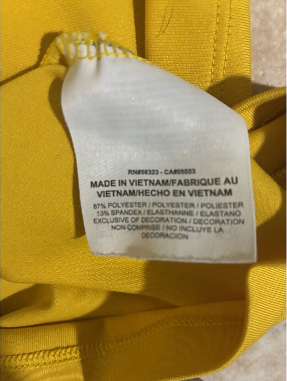 Nike golf Dri-Fit Medium yellow Standard Fit Stretch Performance Polo Shirt - Picture 4 of 4